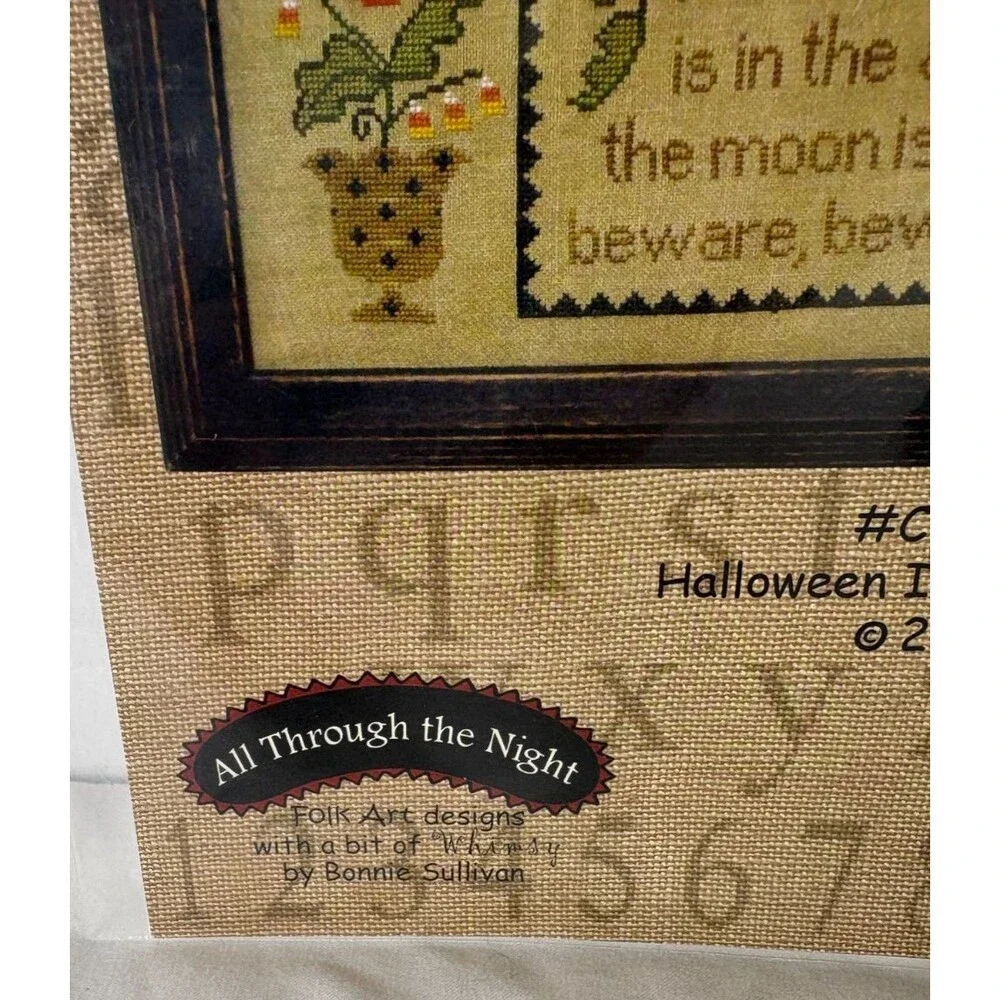 Halloween Is In The Air Cross Stitch Chart Bonnie Sullivan Folk Art CS111